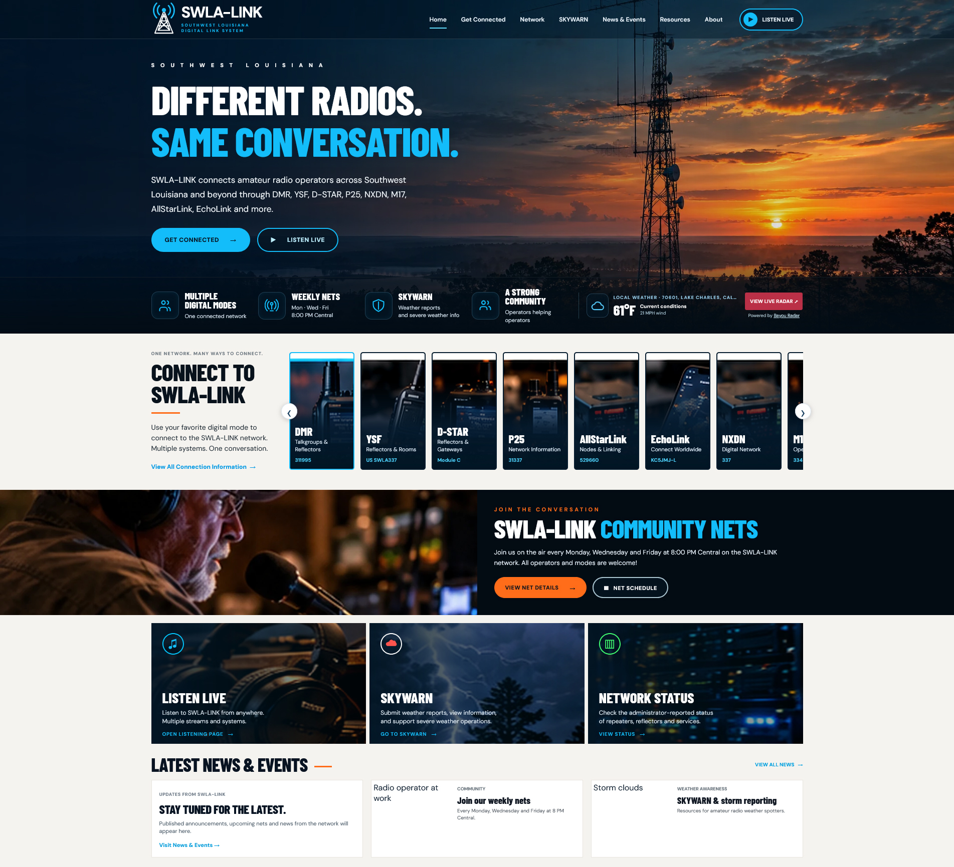 SWLA-LINK website screenshot
